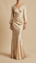 Silk Gown Fine Craftsmanship Detail